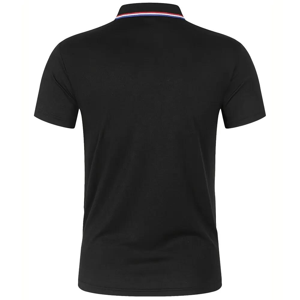 Polo d'été décontracté et respirant pour hommes, confortable, couleur unie, T-Shirt à manches courte