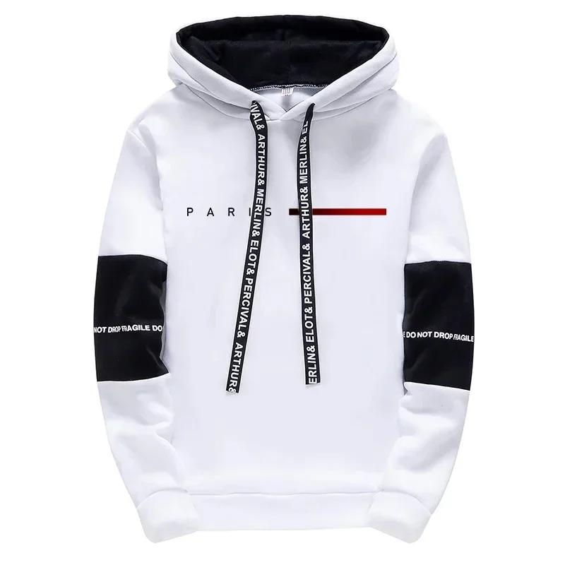 Sweat-shirt à capuche pour hommes, pantalon de survêtement, mode Paris, Streetwear, toutes saisons, 