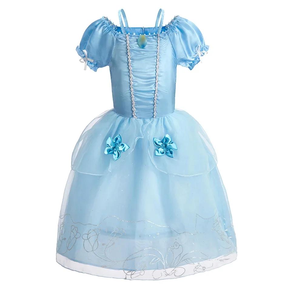 Déguisement d'halloween pour enfants, aurore cendrillon, princesse Disney, déguisement de Festival, 