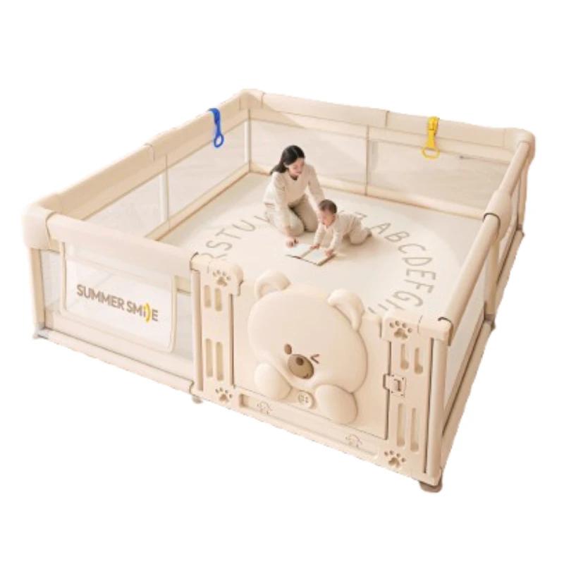 Parc de jeu pour bébé, barrière de sécurité réglable et extensible, pour intérieur et extérieur, non