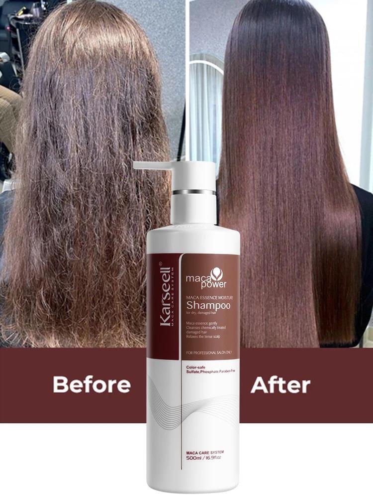 Original Karseell 500ml shampooing hydratant huile d'argan shampooing lisse hydratant ensemble de so