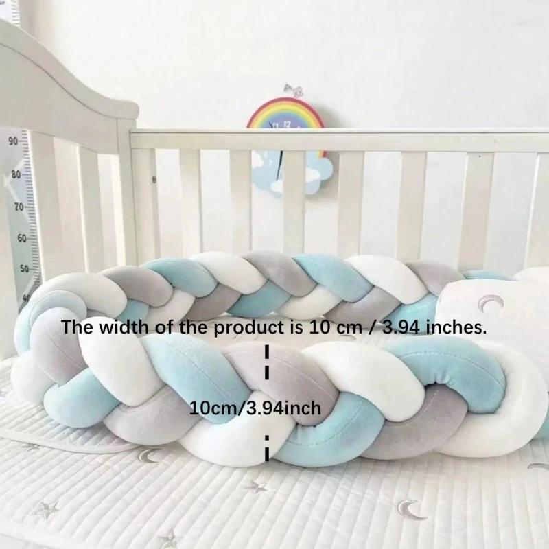 1M/2M/3M/4M bébé berceau pare-chocs protecteur lit tresse noeud coussin pour nourrissons enfants act