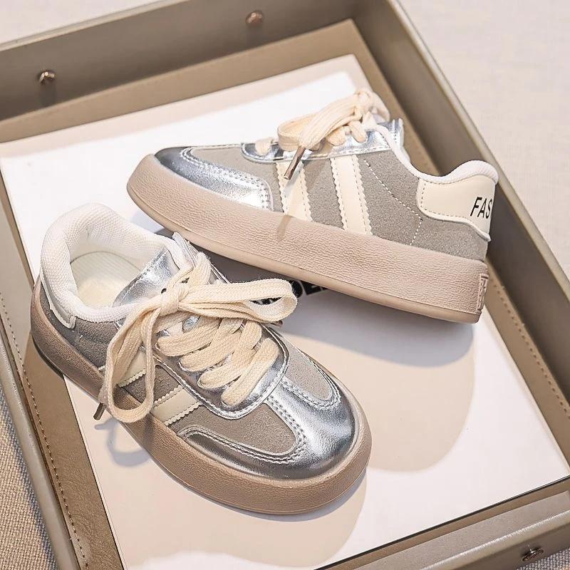Baskets tendance pour filles, chaussures de sport décontractées pour enfants, semelle souple, légère