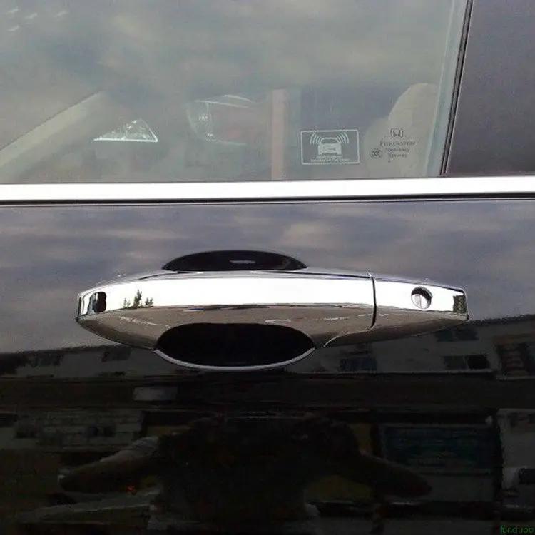 Pour Honda CRV CR-V 2007-2011 noir brillant en Fiber de carbone Chrome poignée de porte de voiture c
