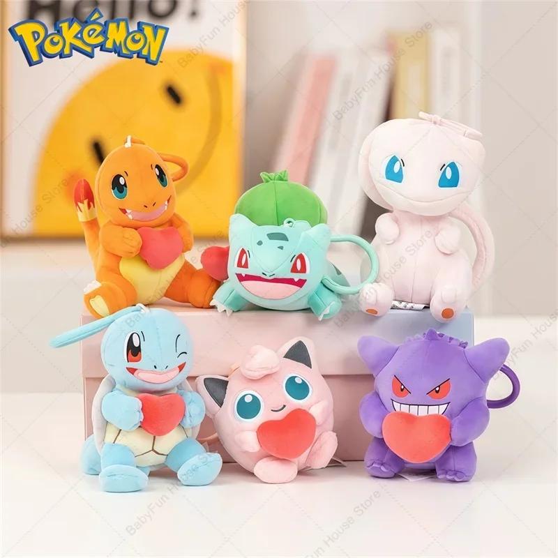 Porte-clés en peluche Pokemon original Mimikyu Gengar Snorlax Umbreon, poupées en peluche Kawaii Esp
