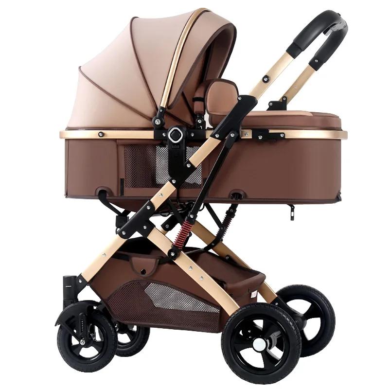 Poussette pour bébé, chariot haut de gamme, léger, pour nouveau-né, anti-chocs, bidirectionnel, char