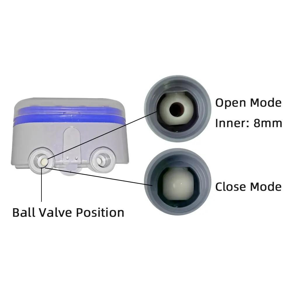 Valve à Bille à Deux Sorties pour Arrosage existent, Minuterie d'Eau à Quatre Cadrans, 0 Pression, C
