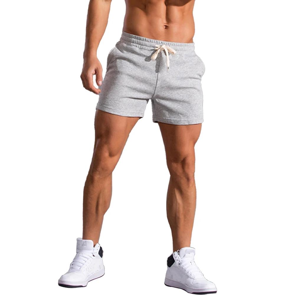 Shorts pour hommes été casual respirant cordon pantalon court couleur unie Boardshorts Joggers sport