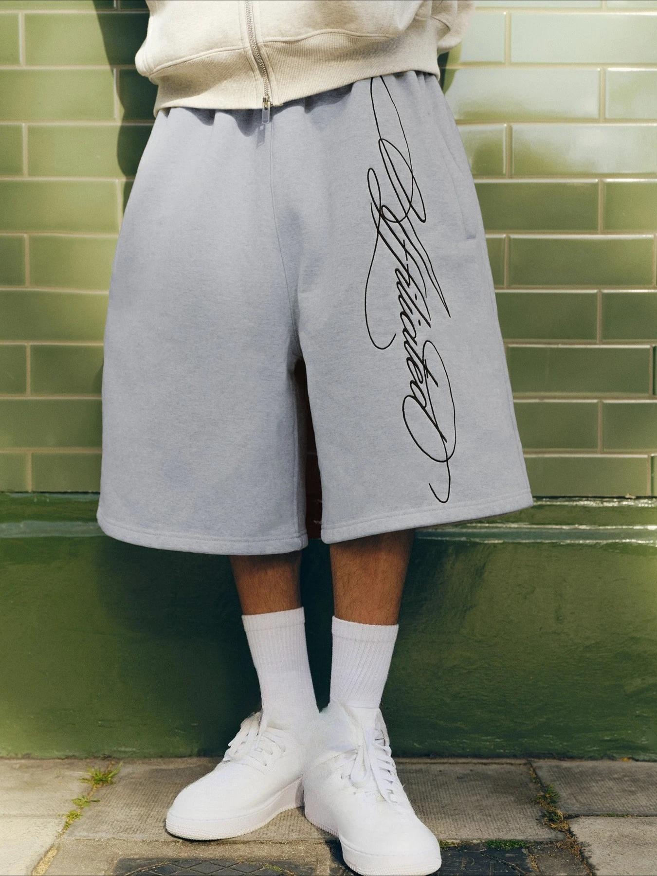 Shorts décontractés amples imprimés style rétro hip-hop pour homme et femme – Confortables et haut d