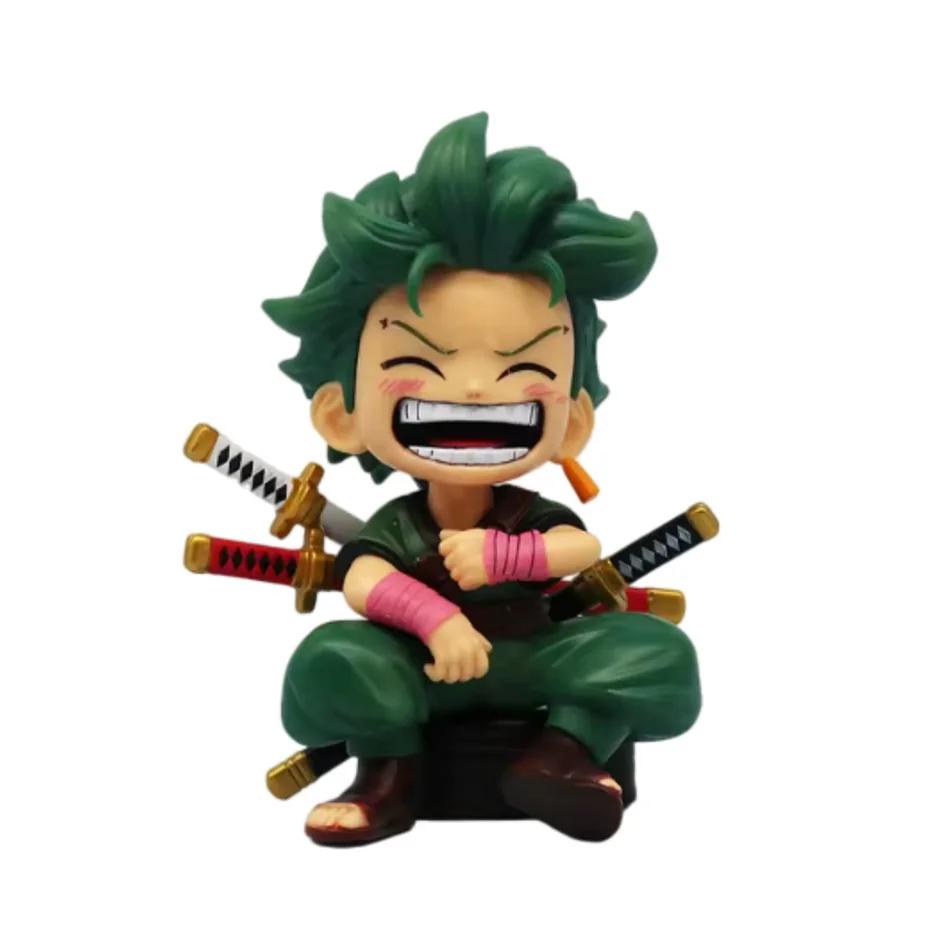 Une pièce portable Luffy Solon assis Q-Version jeu à la mode dessin animé Anime bureau voiture ornem