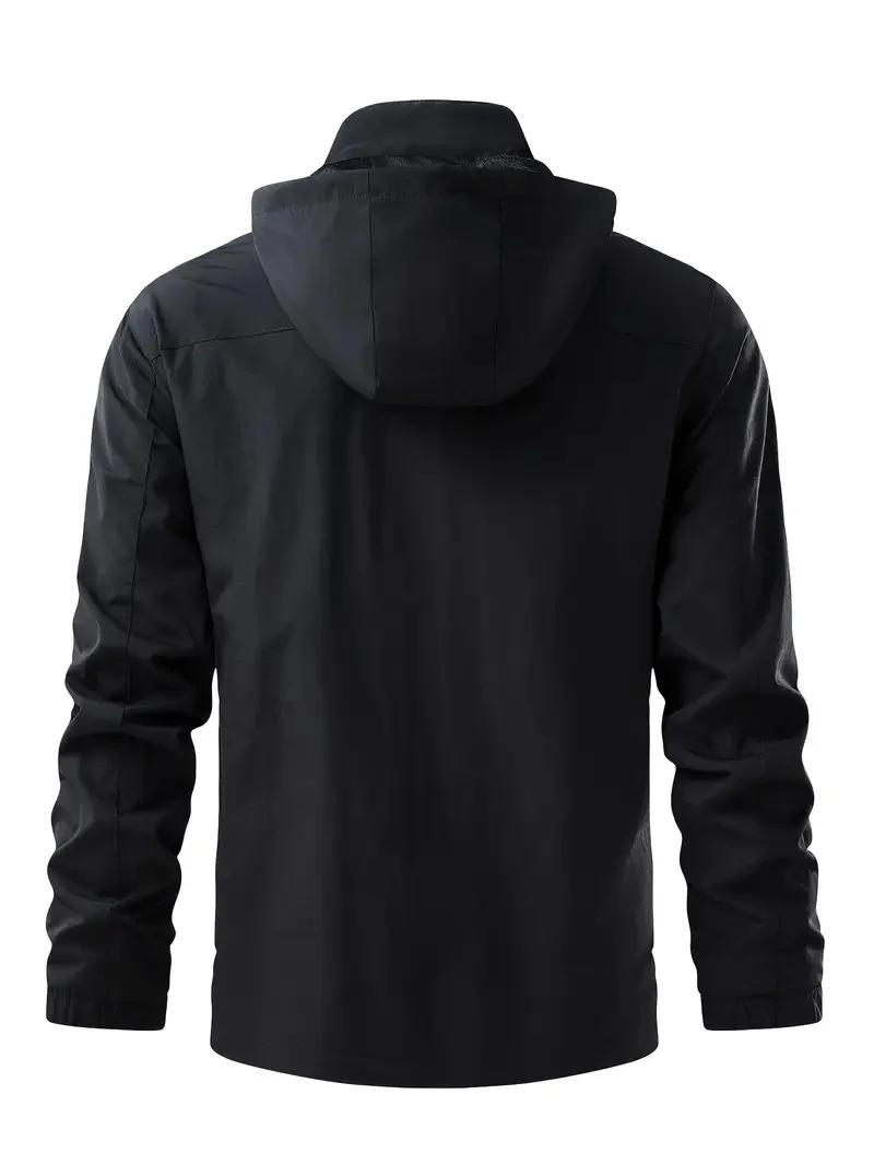 Nouvelle veste de pluie imperméable et coupe-vent légère à capuche pour homme, idéale pour l'escalad
