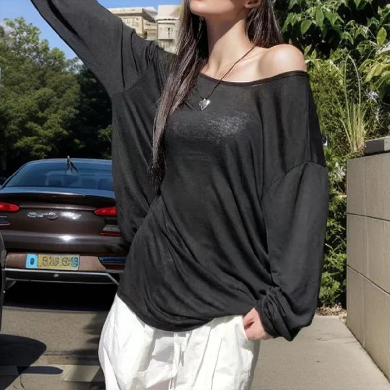 T-shirt ample et transparent sexy pour femme – Collection été 2026 – Chic et décontracté – Couleur u