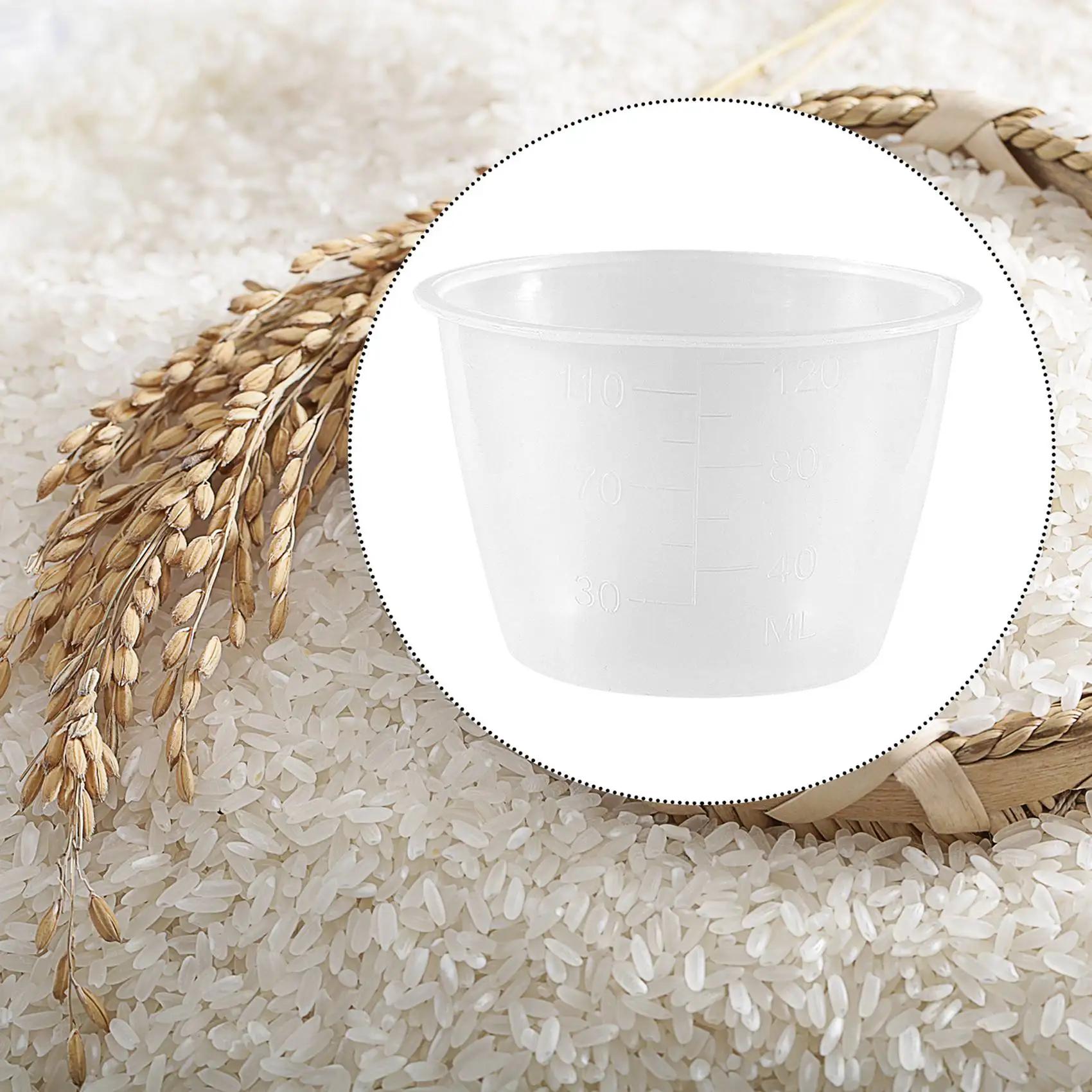 Tasse en plastique pour mesurer le riz, 120ml, blanc clair, pour cuiseur électrique, 2 pièces