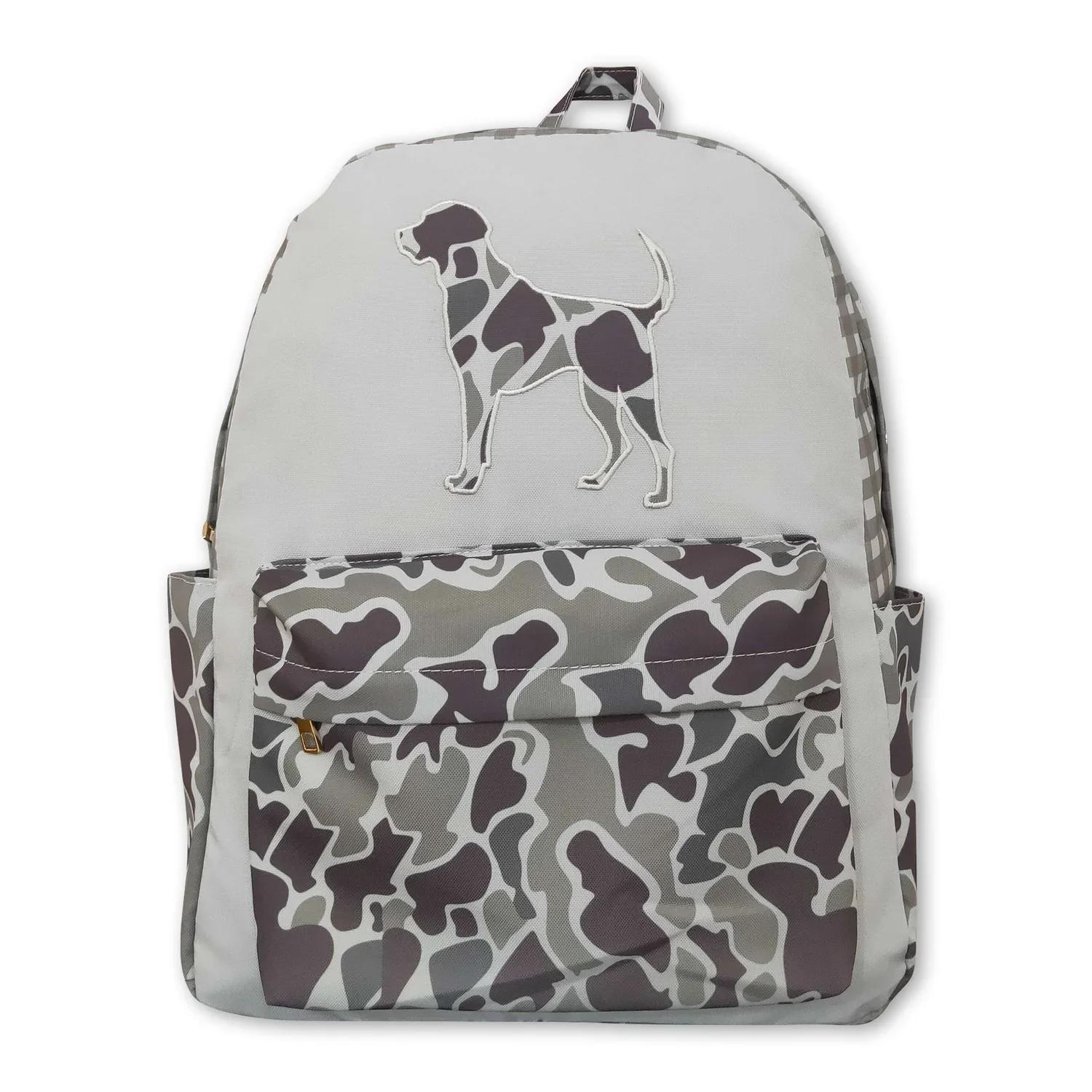 Sac à dos camouflage pour enfants et garçons, idéal pour la chasse au chien, avec fermeture éclair
