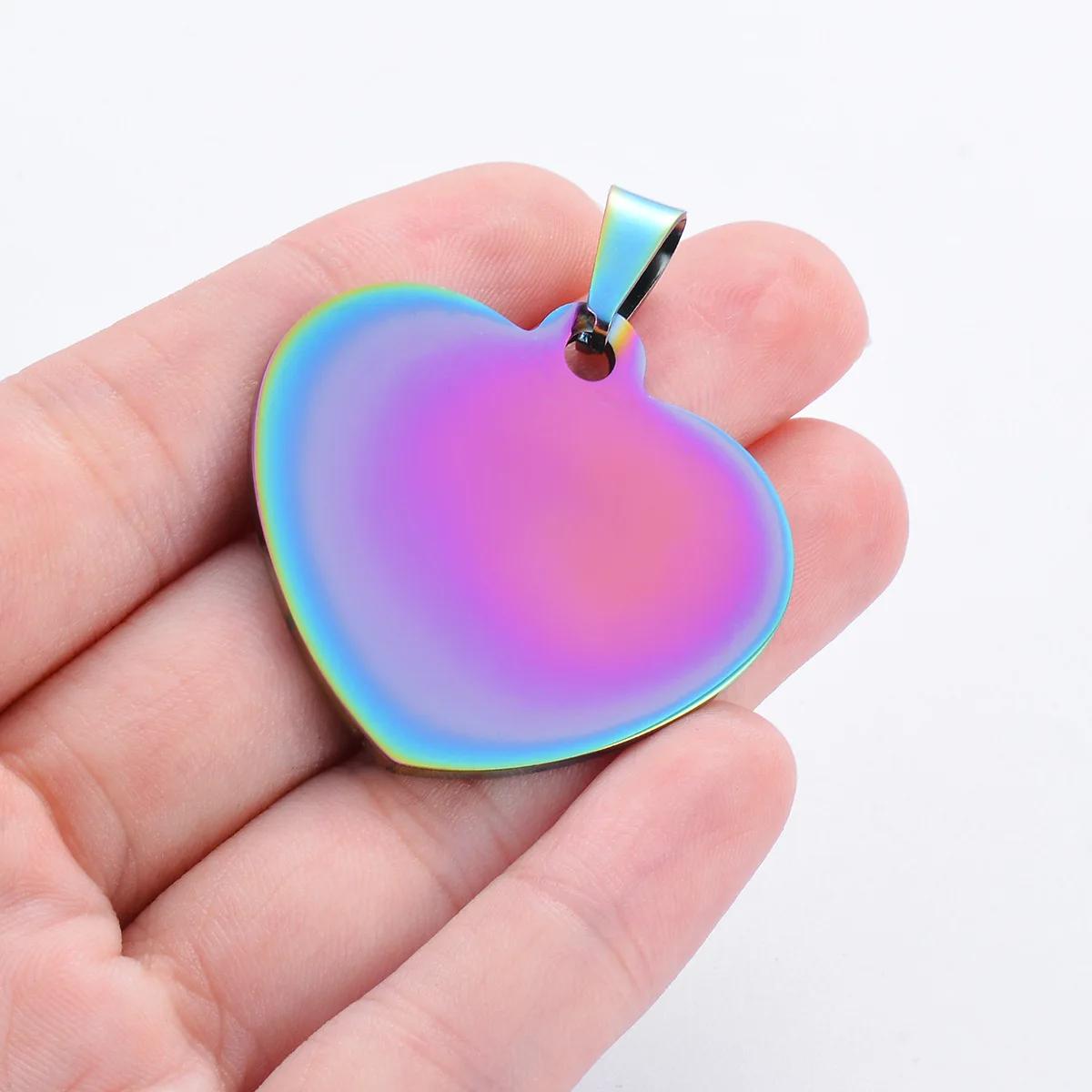 10 pièces en gros unisexe Minimalis en acier inoxydable chien étiquette coeur pendentif collier haut