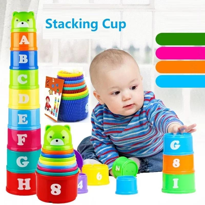 Jeu d'empilage tasse enfants jeu de société main vitesse compétition pli tasse avec chiffres lettres
