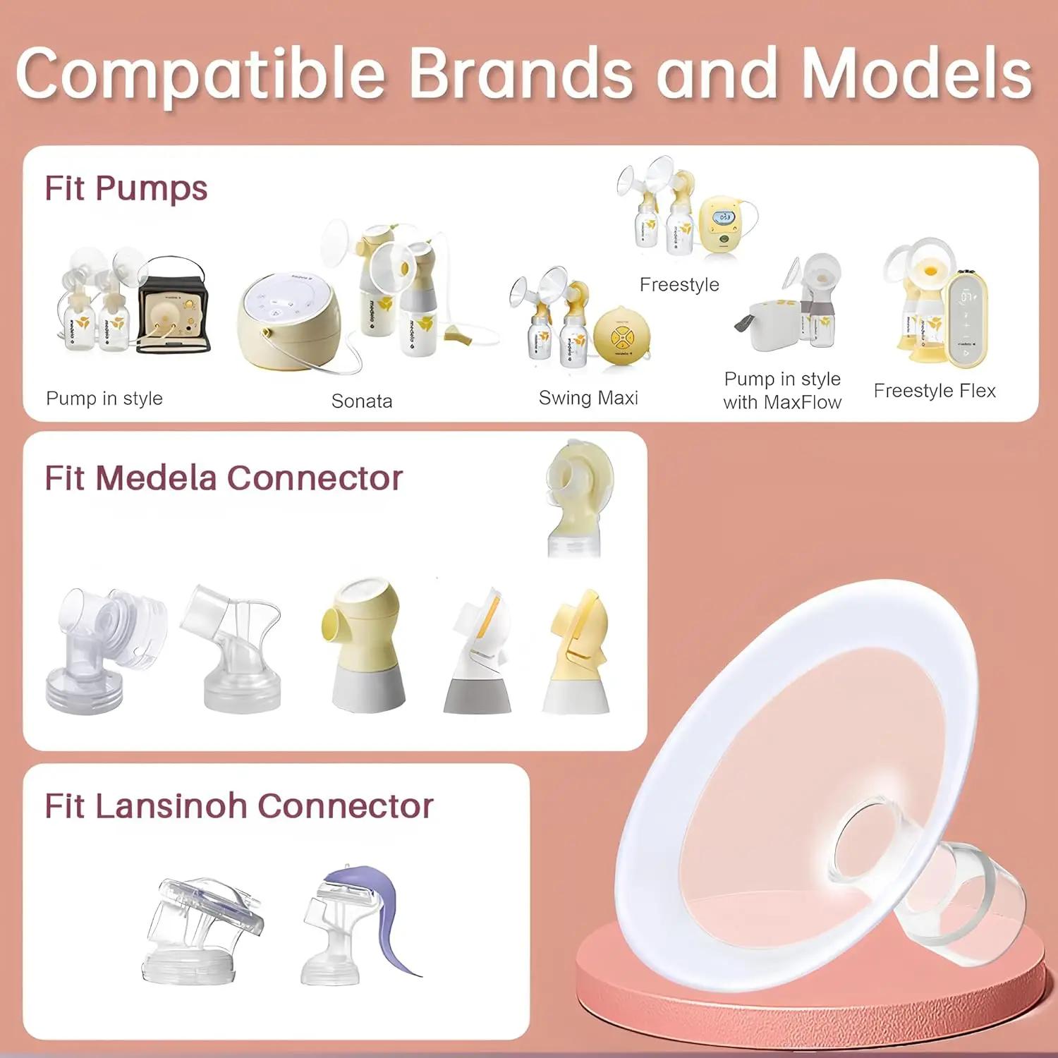 Bride de coussinet en Silicone sans BPA, Compatible avec les pièces de tire-lait Medela, accessoires