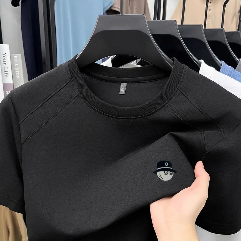 T-shirt à manches courtes col rond pour homme, design haut de gamme, nouveau, été, séchage rapide, i