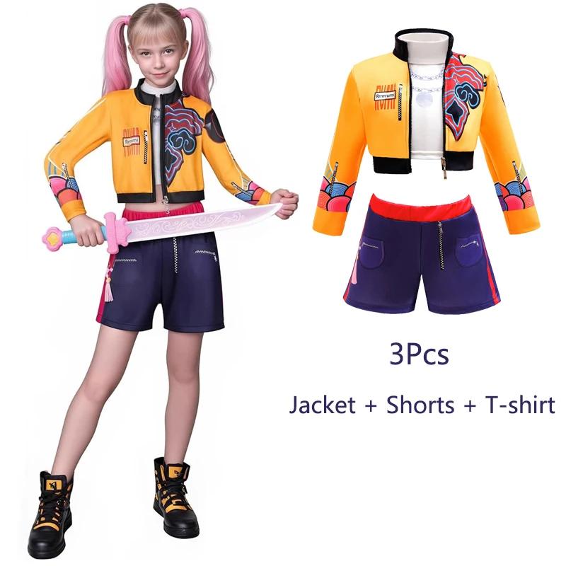 Ensemble de vêtements Cosplay Rumi pour filles de 2 à 12 ans, costumes de mode coréenne pour filles,