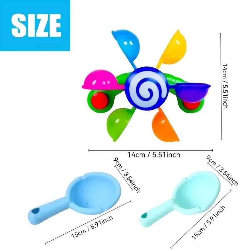 Moulin à vent jouet de bain rotatif 1 pièce, jeu sensoriel amusant pour bébés garçons et filles, cad