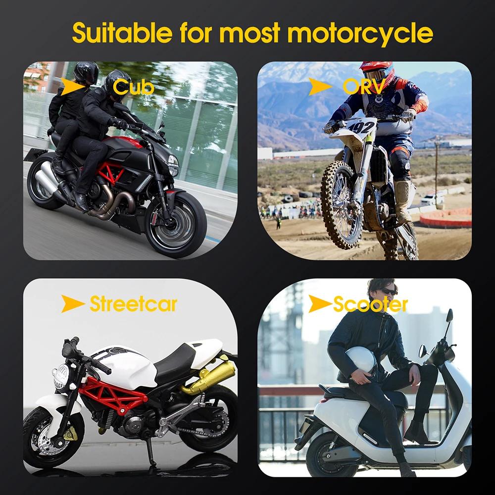 Moto TPMS 2 capteurs Bluetooth 4.0 5.0 système de surveillance de la pression des pneus Pit Bike tes
