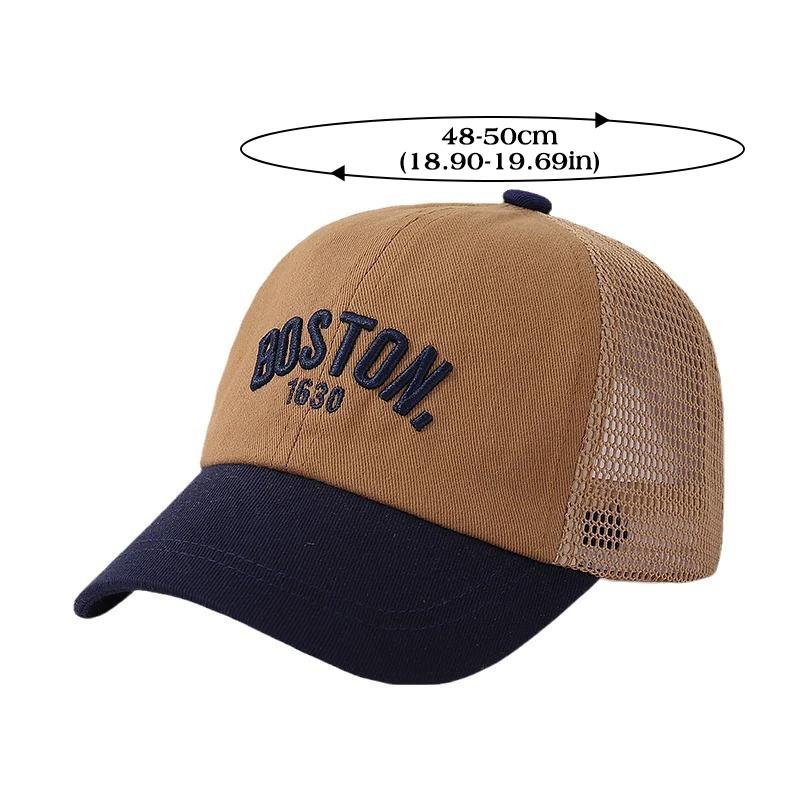 Casquette de Baseball en maille pour bébé, chapeau d'été pour enfants, chapeaux à visière avec lettr