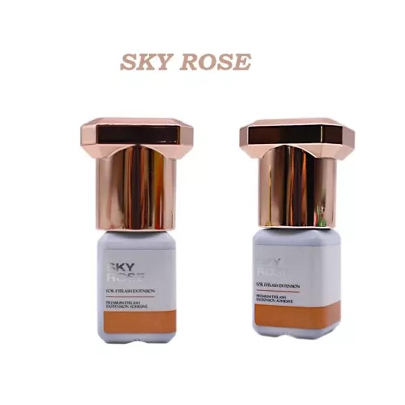 Colle Rose ciel forte à séchage rapide pour Extensions de cils, 5/10 pièces, 5ml, rétention adhésive