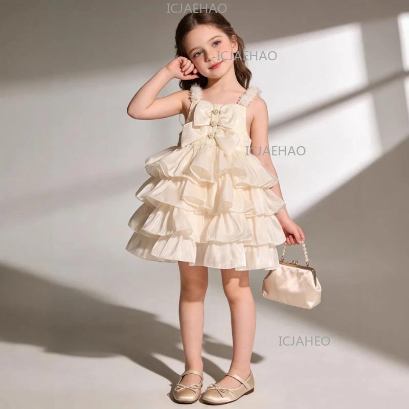Robe de Princesse Bébé 2026, Robe sans Manches pour Enfants Filles, Costume d'Été, Nouvelle Jupe Tut