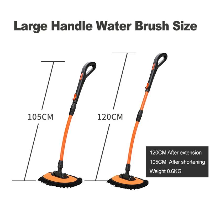 EADavid-Brosse de Lavage de Voiture à Long Manche Réglable, Balai en Chenille, Détail, Super Absorba