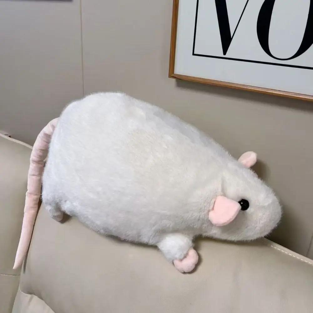 Poupée souris en peluche surdimensionnée 35/50cm, branche de fleur, Rat, dessin animé, figurine anim