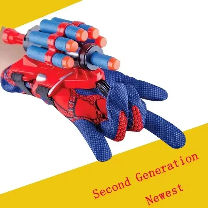 Jouet de poignet pour enfants, bracelet à cinq trous, lanceur de héros, ventouse à ressort souple, p