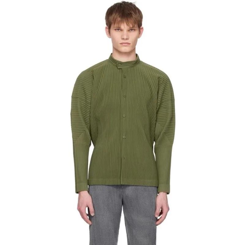 Chemisier plissé Miyake à manches longues, Nouvelle collection Printemps-Été 2026, Haut ample aminci