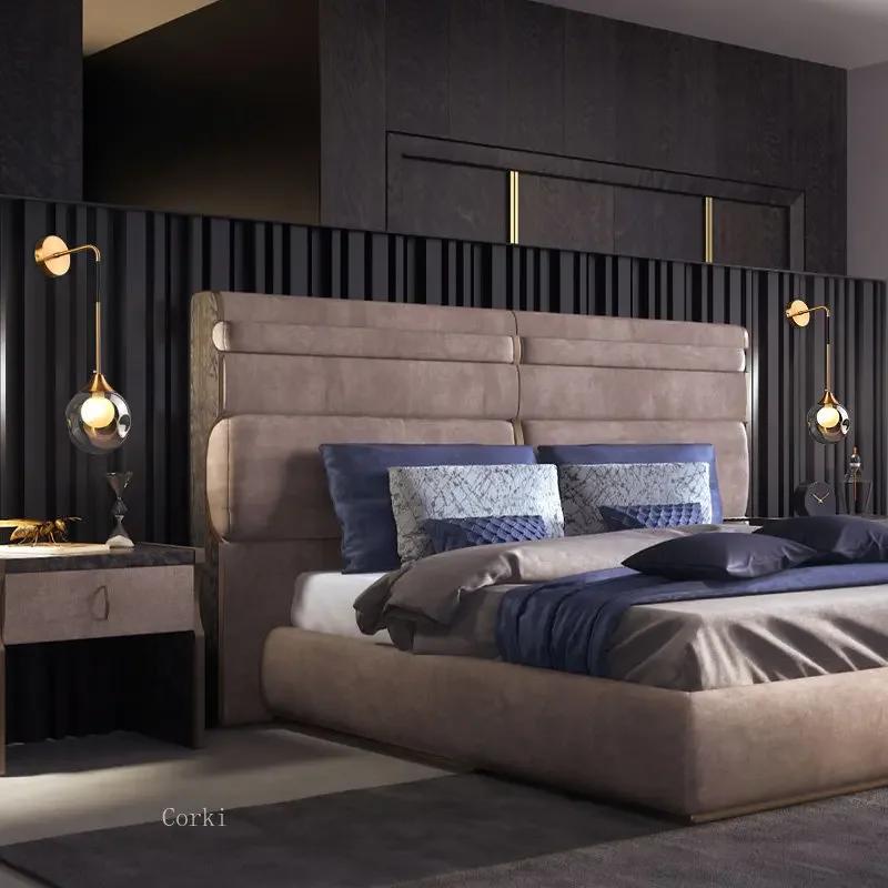 Lampe de mur LED moderne boule de verre applique dorée luminaires intérieur nordique salon cuisine c