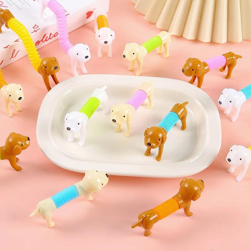 Tubes Pop extensibles pour chien, 10 pièces, anti-Stress, jouet pour enfants, cadeaux de fête d'anni