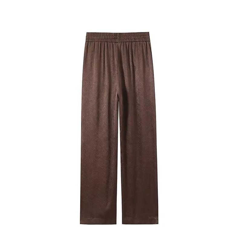 NLZGMSJ Nouveauté Printemps 2026 – Ensembles Femme : Pantalon Large Effet Froissé et Veste de Bureau
