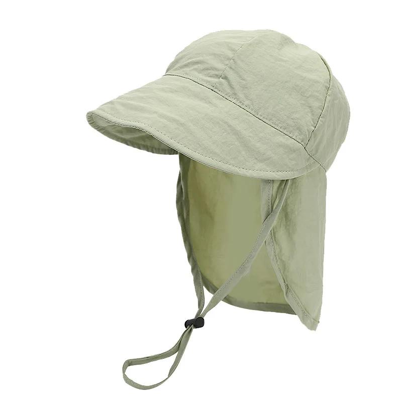 Chapeau soleil bébé avec châle - Protection UV plage été - Casquette séchage rapide 1-3 ans garçons filles