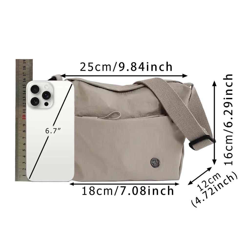 Sac à bandoulière en Nylon Ultra-léger pour femmes, large sangle réglable, sac léger pour femmes, fe