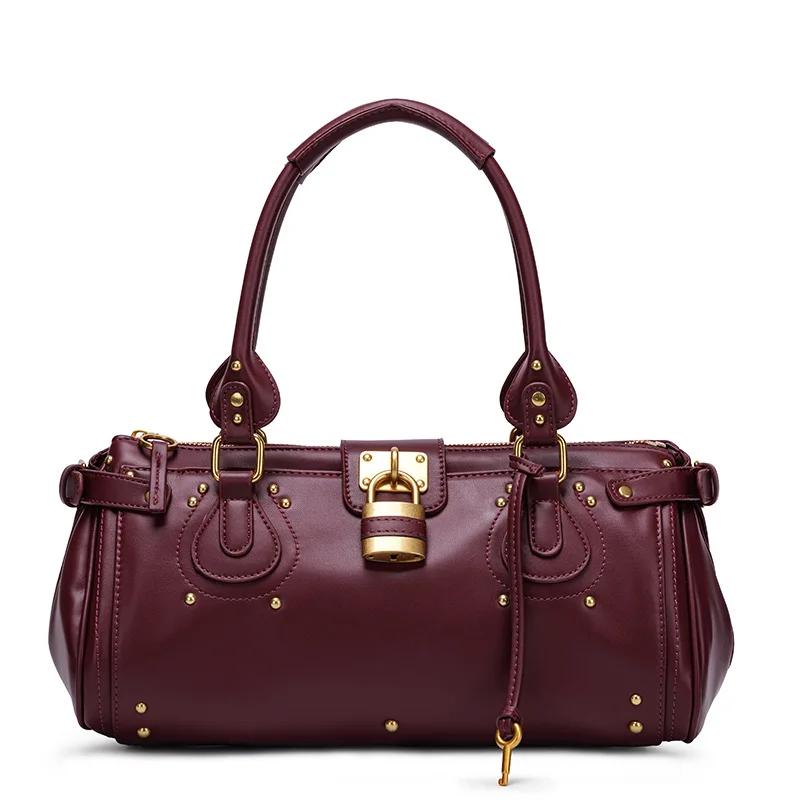 Sac à langer vintage de luxe à la mode, design unique pour femmes, grande capacité, sac à bandoulièr