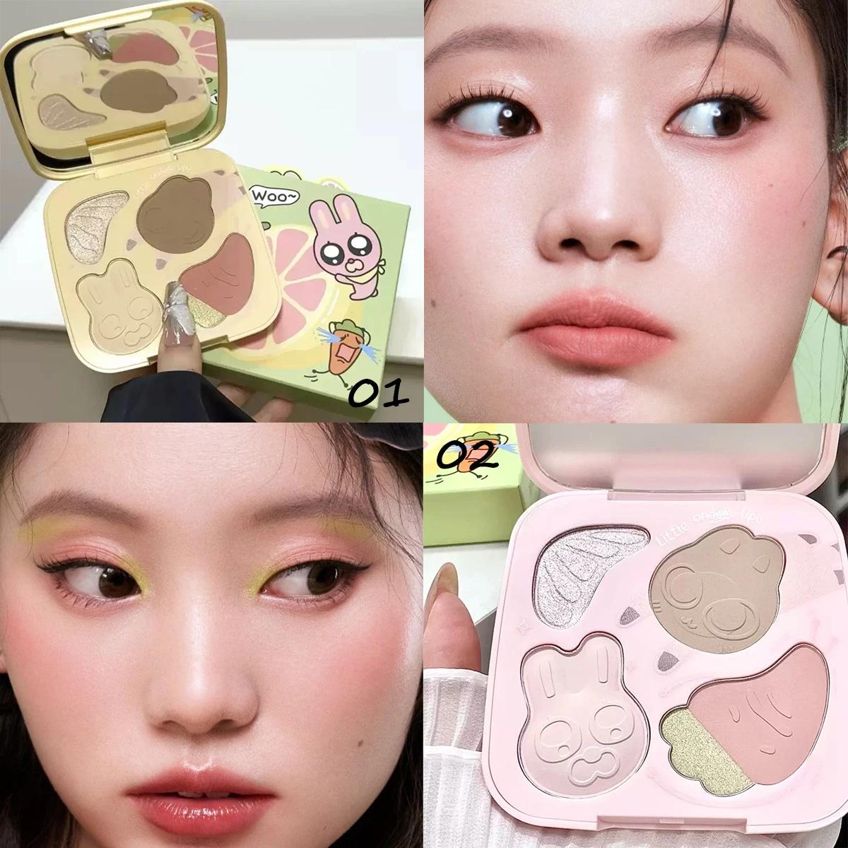 Palette de maquillage multi-couleurs Little ONDINE, maquillage de luxe, faible dispersion des partic
