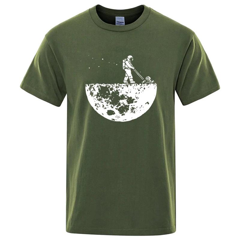 Hommes T-shirt de haute qualité 100 % coton drôle nettoyeur lunaire impression décontracté Cool ampl