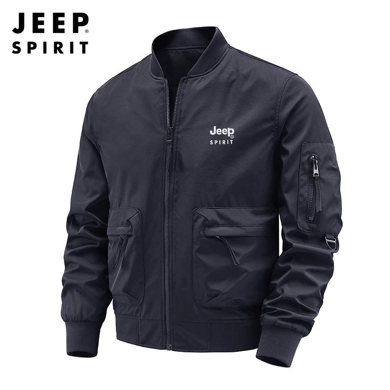 Jeep esprit pilote veste extérieure col montant vêtements de travail costume de baseball hommes prin