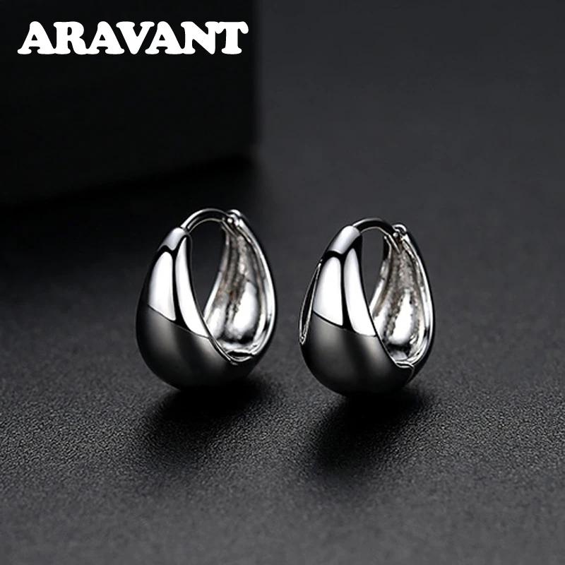 Boucles d'oreilles en argent 925 pour femmes, 14mm, or 18 carats, bijoux à la mode