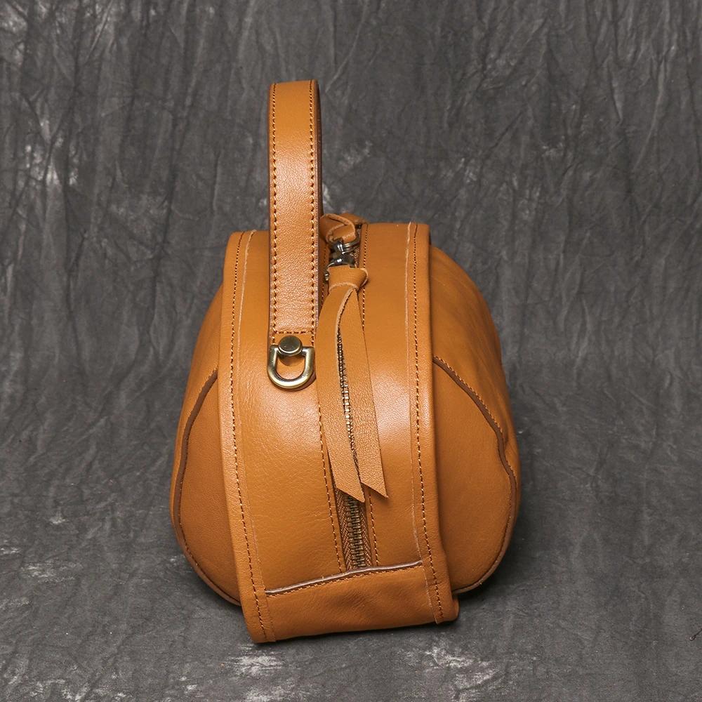 LUOKIR – sac à bandoulière en cuir véritable pour femmes, couche supérieure en peau de vache, sac à 