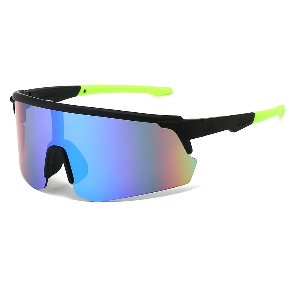 Lunettes de soleil de sport surdimensionnées pour hommes, lunettes de cyclisme, miroir, pour l'extér