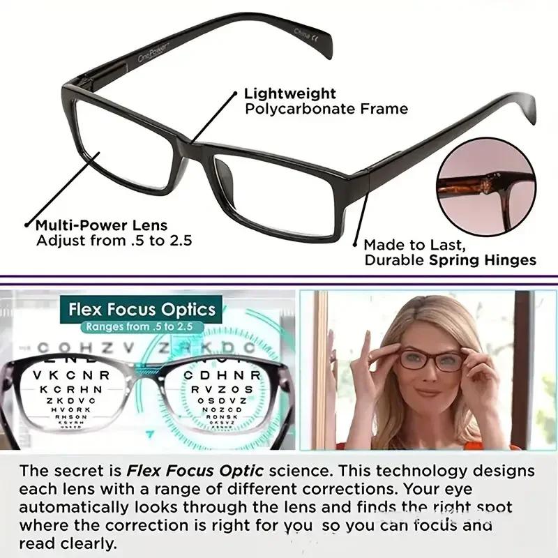 Lunettes de lecture multifocales pour hommes et femmes, réglage automatique, lunettes bifocales pour