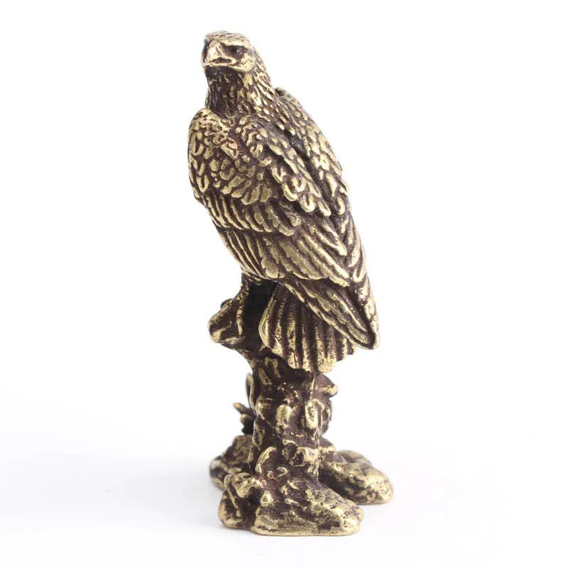 Ornement d'aigle fait à la main, Sculpture d'oiseau en cuivre Vintage, artisanat fait à la main, déc