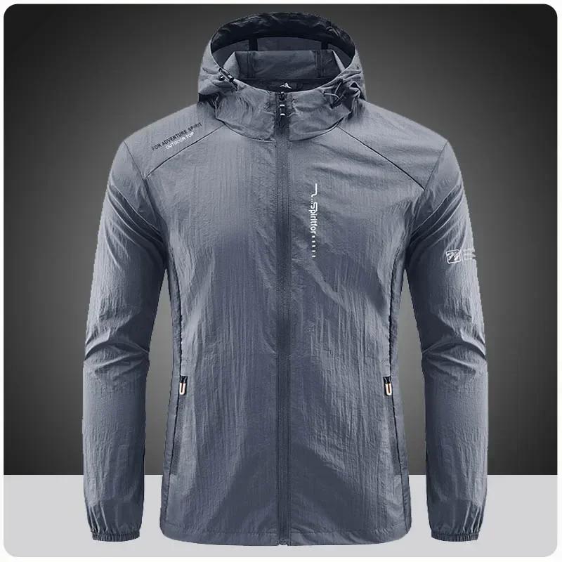 Veste fine de protection solaire pour hommes, séchage rapide, pour l'extérieur, randonnée, pêche, cy