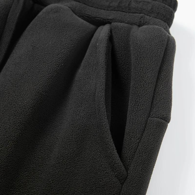 YJKVUR Pantalon unisexe hiver 2026, nouveau modèle oversize, chaud avec doublure polaire, cordon de 