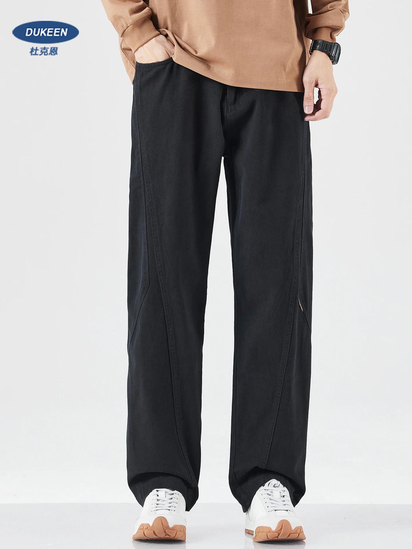 DUKEEN hommes poids lourd 100% coton vêtements de travail pantalon à jambes droites 2025 automne Sty