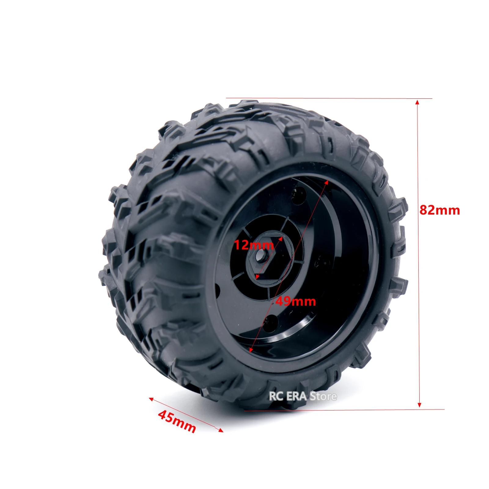 Pneu en caoutchouc antidérapant hexagonal de 12mm, 4 pièces, 6034 pour SCY 16101 PRO 16102 PRO, mise